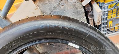 2 Gomme auto Continental usate 215/55/17