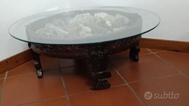 Antica macina di legno indiana