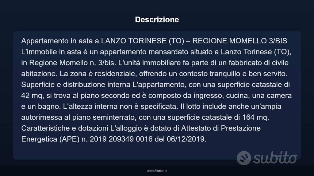 Appartamento – Lanzo Torinese, Momello - Vista 3