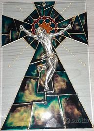 Cristo in altorilievo bagno argento 999 °/°°