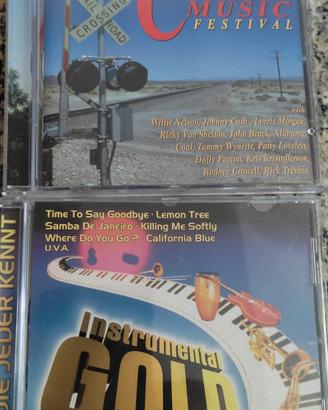 3 cd musicali country,instrumental gold e la vice 