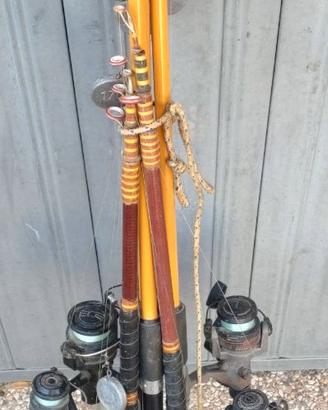 Attrezzatura da pesca canne per anguille