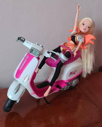 Bambola Stella Winx + moto