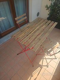 Tavolo da esterno Ikea + 4 sedie