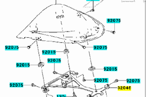 -Coprisella color titanio Kawasaki 999961348725