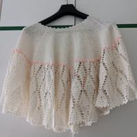 maglia poncho donna fatta a mano 