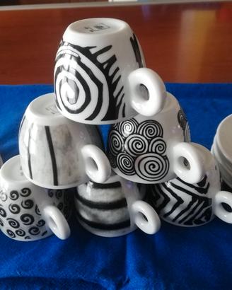 Tazzine caffè Illy Espresso SPIRALI anni 90