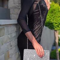 Borsa Glamour con strass scintillanti