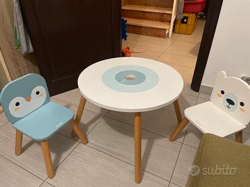 Tavolo e sedie in legno Janod