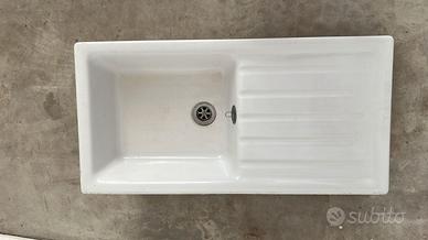 Lavello in ceramica Pozzi Ginori incasso 1 vasca