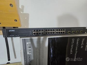 Switch PLANET GSW-2404SF v3 - 24 Porte Gigabit + 4
