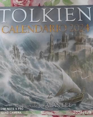 JJR Tolkien calendario 2024 signore degli anelli 