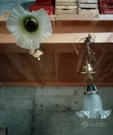 lampadario e lampada a muro