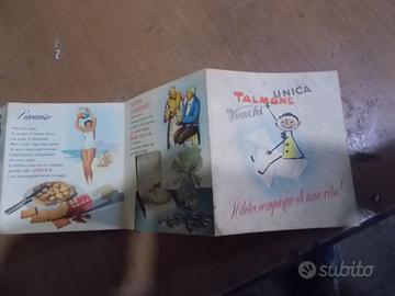 Depliant pubblicitario talmone anni 50