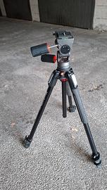 cavalletto manfrotto 190 + testa