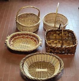 Cesti natalizi in vimini e velluto