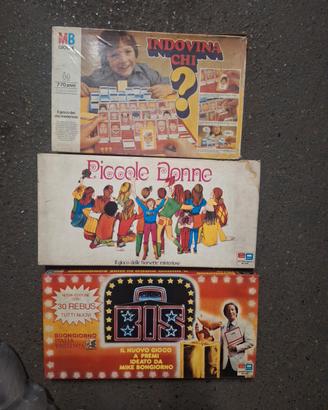 Stock 3 Giochi da Tavolo Vintage Anni 80