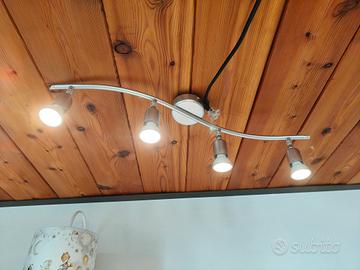 Lampadario 4 Faretti Orientabili GU10