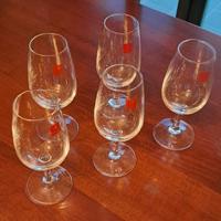 Set 5 calici Bormioli Rocco 16 cm – con adesivo
