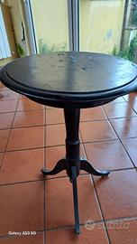 Tavolino Rotondo in Legno Massello – Stile Vintage