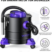 VANPORE Aspiracenere Stufa Pellet, aspiracenere 20