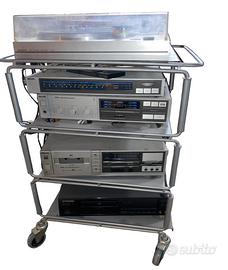 Impianto stereo Philips/Pioneer/Sanyo con mobile