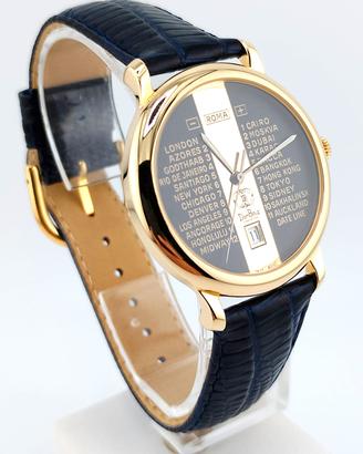 Dom Baiz Orologio con fusi orari Nuovo New NOS