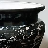 Vaso monumentale marmorizzato, Italia, anni '70