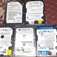Lotto 5 HD da 2.5" windows xp , vista.