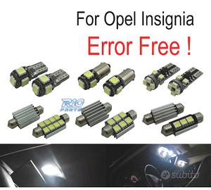 KIT 12 LAMPADE LED INTERNE OPEL INSIGNIA SEDAN BER