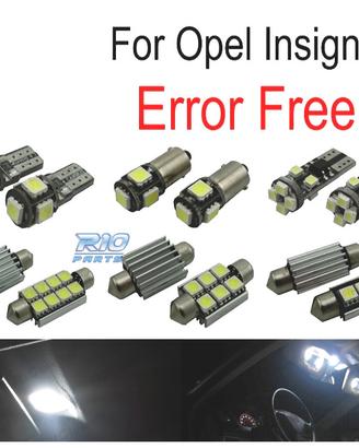 KIT 12 LAMPADE LED INTERNE OPEL INSIGNIA SEDAN BER