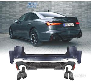 PARAURTI POSTERIORE AUDI A6 SEDAN 18-24 LOOK RS6 A