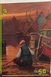 €280 Quadro del pittore livornese Ernesto Scudiero