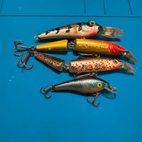 Lotto artificiali vintage spinning fiume
