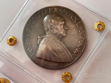 Medaglia Argento Papa Pio XI 1939 FDC Sigillo