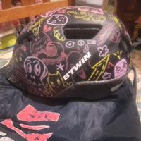 BTWIN CASCO BICI  55/59 NUOVO ORIGINALE