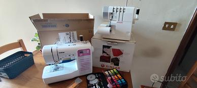 macchina da cucito + taglia e cuci 