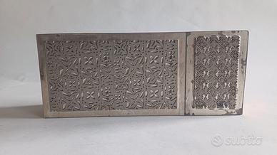 quadro in legno e cliche' in zinco pezzo unico