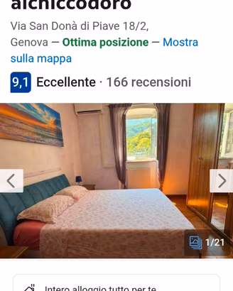 Appartamento turistico Alchiccodoro Genova