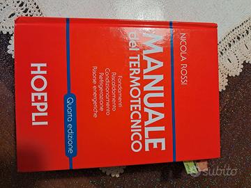 Manuale  del termotecnico Hoepli quarta edizione