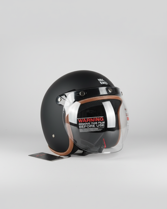 Casco Moto Royal Enfield Jet Matt Black – Taglia L