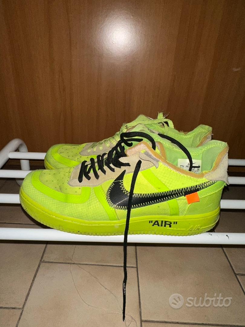 Nike x off white air force 1 on sale neon