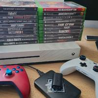 XBOX ONE S, 17 Giochi,  2 Controller + Altro