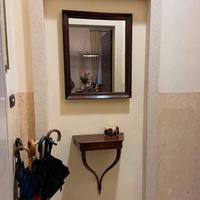 Specchio antico rettangolare, cornice in legno