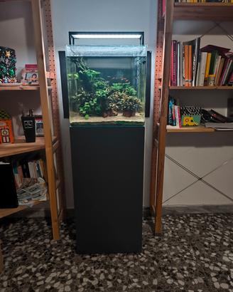 Acquario cubo 90L  +  Mobile +  CO2 +  Osmosi