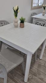 Tavolo quadrato 80x80 bianco 