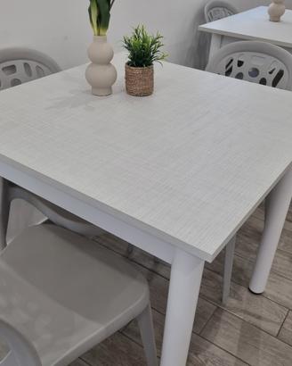 Tavolo quadrato 80x80 bianco 