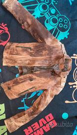 Giubbotto vintage da donna in vera pelle