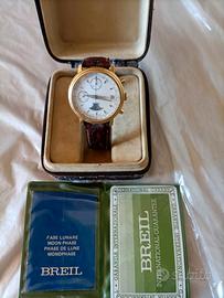 cronografo breil moonphase laminato in oro