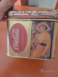Scatola di latta coca cola 1984